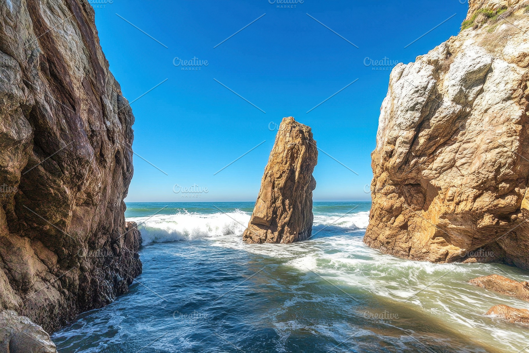 Breathtaking coastal rock formation, a Photo by Iftikhar Alam
