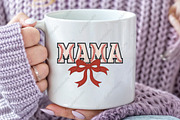 Faux Yarn Baseball Mama Coquette PNG, an Illustration by CraftArtStudio (Thumbnail 2 of 4)