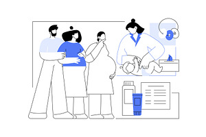 Future mom course isolated cartoon, a Person Illustration by Visual Generation