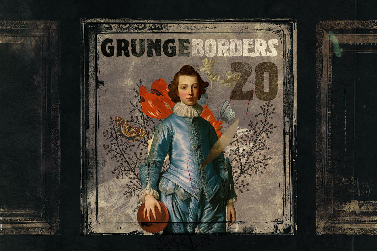 Grunge Borders, a Texture Graphic by Misprinted Type (Photo 1 of 8)