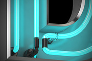 Neon letters, an Illustration by Toocha design (Thumbnail 3 of 3)
