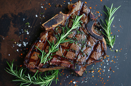 A delicious piece of steak cooked to, a Photo by Iftikhar Alam