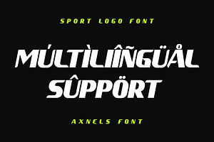 Axnels Sport Logo Font