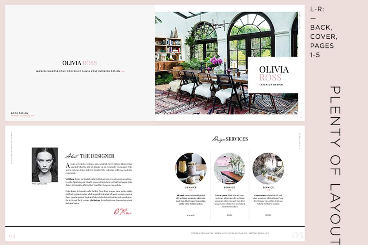 SALE - 30% off -The Olivia Portfolio, a Brochure Template by STUDIO MEROE (Photo 5 of 10)