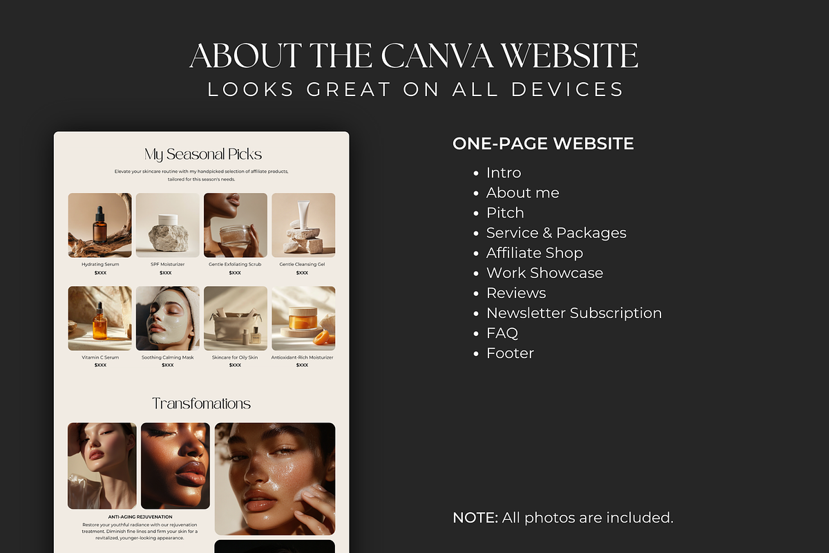 Esthetician Starting Kit for Canva, an App Template by Meraki Templates (Photo 3 of 13)