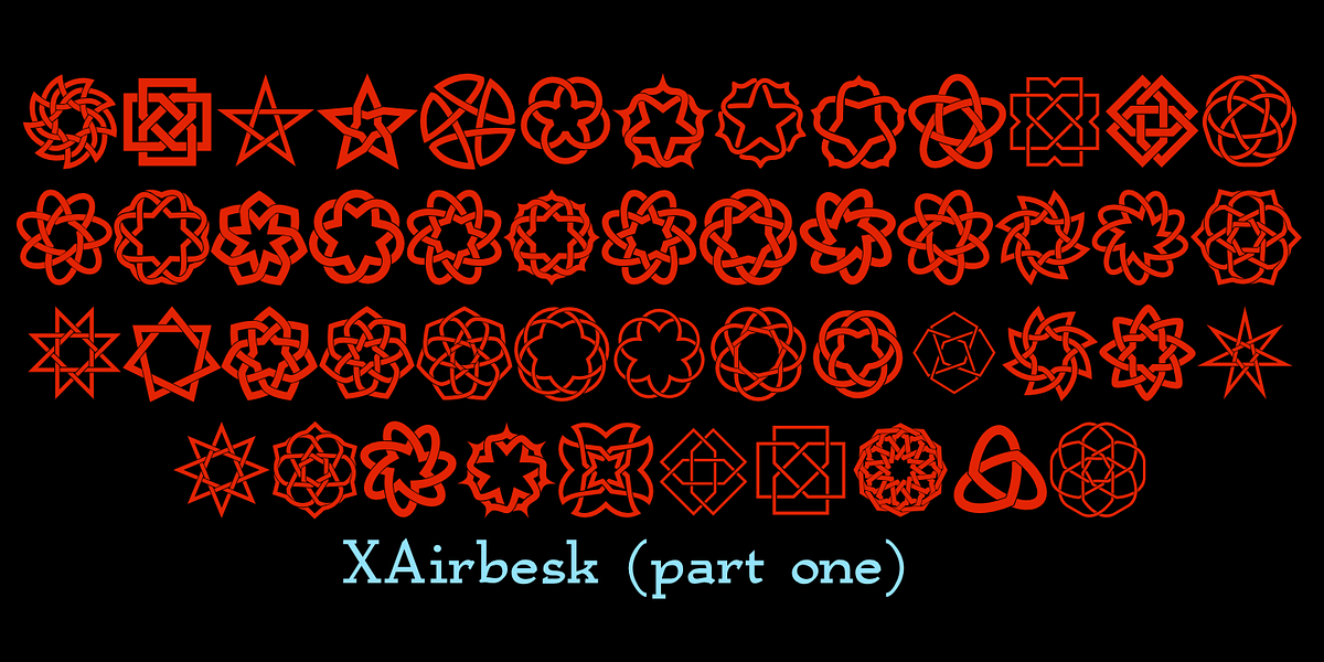 XAirebesk, a Symbol Font by Ingrimayne Type (Photo 3 of 6)