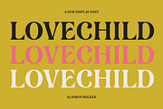 Lovechild, a Font by Simon Walker (Thumbnail 1 of 10)