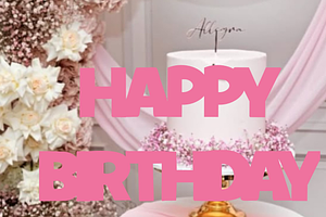Cake Topper Joined Font