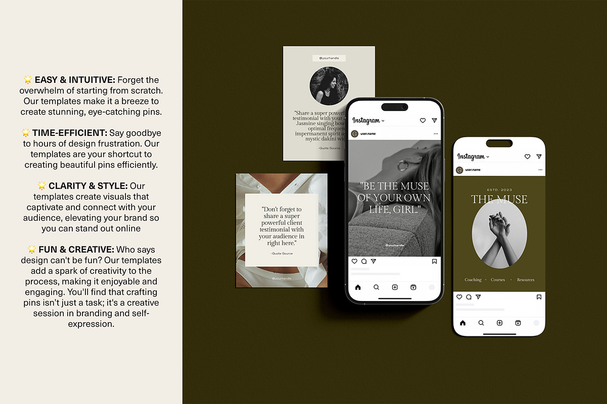 50 Canva Instagram Templates, a Social Media Template by Glo Design Studio (Photo 7 of 10)