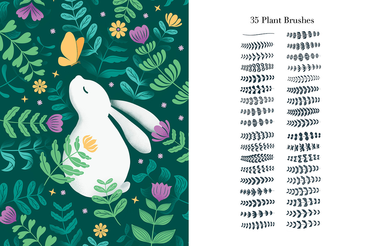 Procreate Easter Bloom Set, a Brush Add-On by Pencil Twist (Photo 3 of 9)