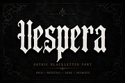 Vespera, a Blackletter Font by Wow Magic (Thumbnail 1 of 4)