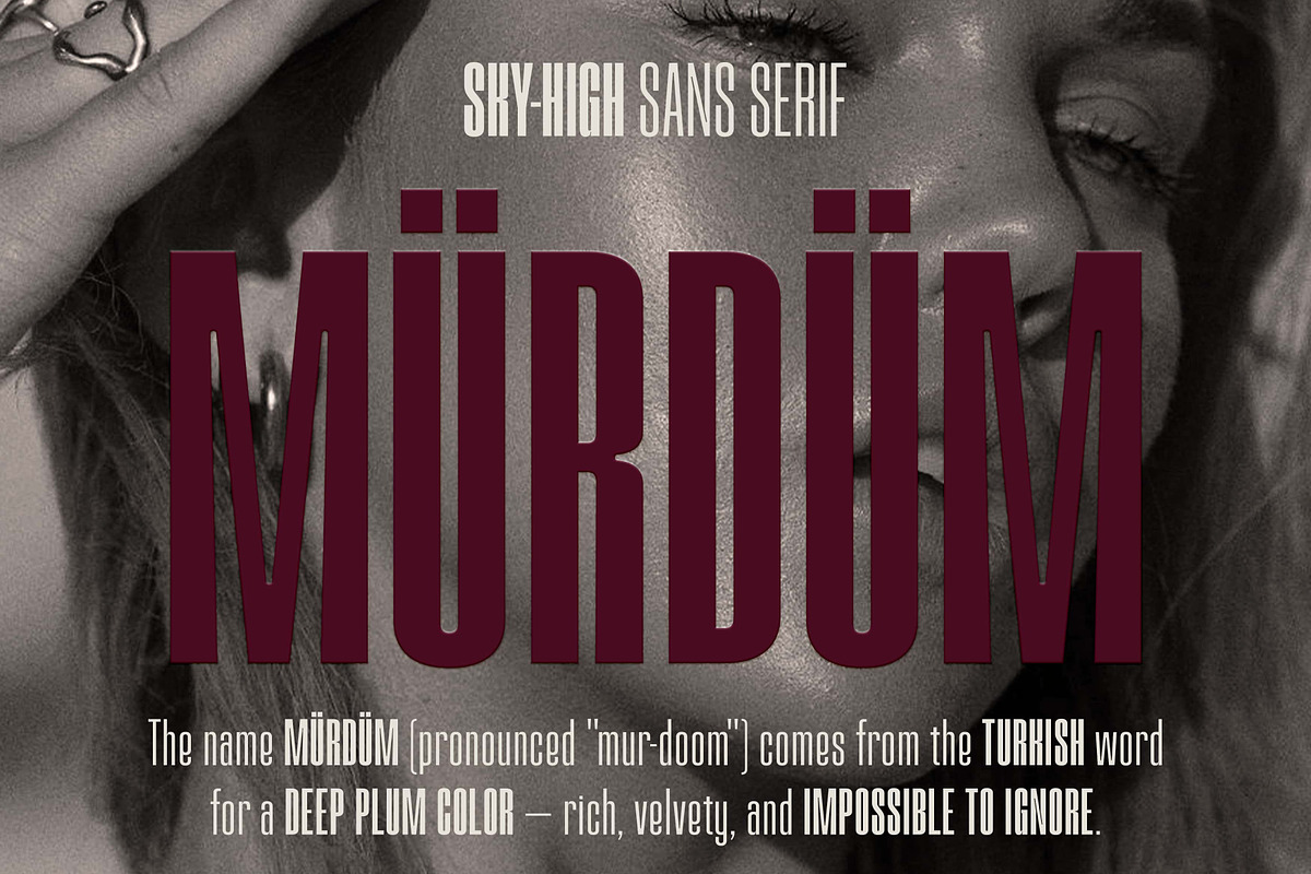Mürdüm Condensed Sans Serif, a Sans Serif Font by Blanc Salváge (Photo 7 of 12)