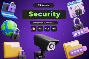 Security 3D Icon