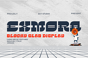 Exmora - Blocky Slab Display, a Slab Serif Font by Say Studio (Thumbnail 1 of 11)