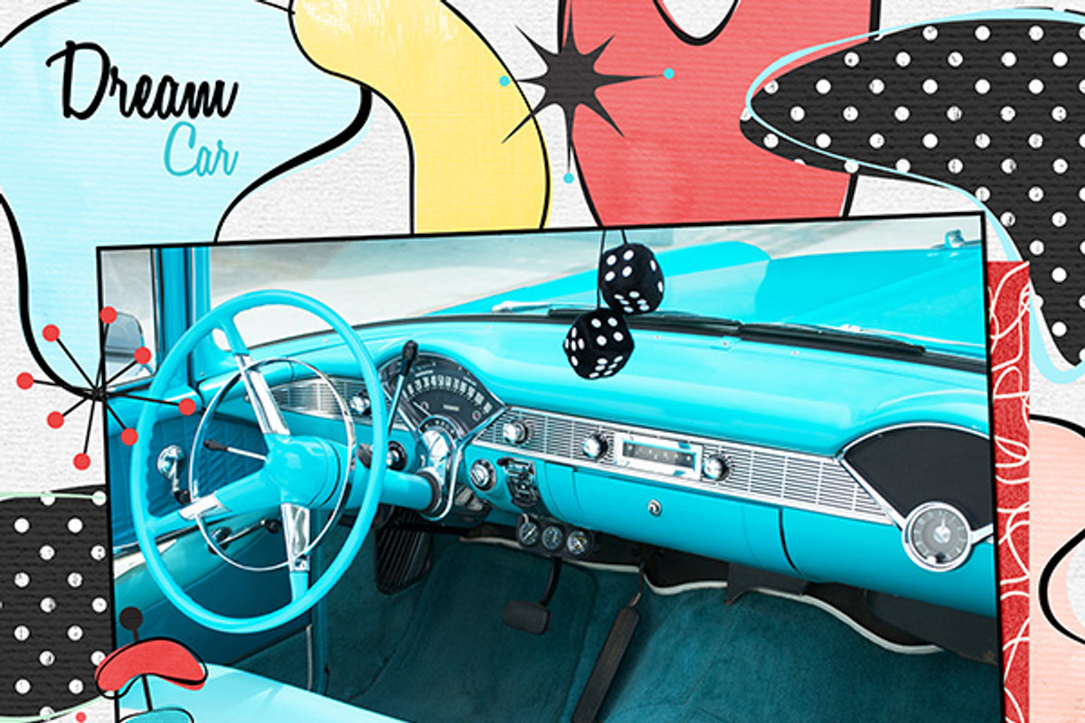 Kitschy 1950's Shapes +Bonus Brushes, an Illustration by Studio Kitsch (Photo 2 of 4)