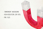 Watercolor Science Clipart, Lab, an Illustration by Paulaparaula (Thumbnail 3 of 3)