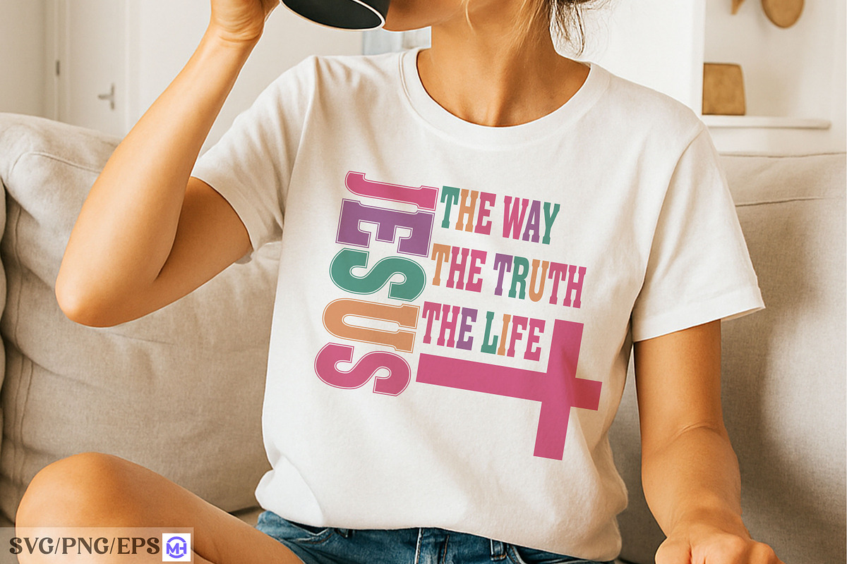 Jesus The Way The Truth The Life SVG, a Graphic by mh_arif (Photo 4 of 4)