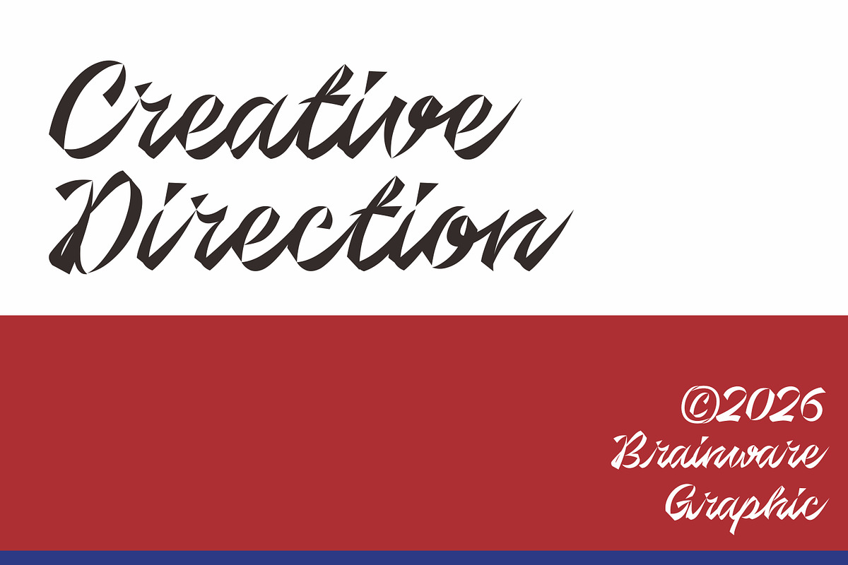 Berlin Script - A Display Script, a Script Font by Brainware Graphic (Photo 4 of 5)