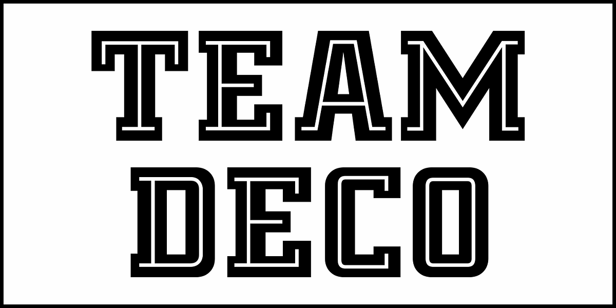 Team Deco JNL, a Slab Serif Font by Jeff Levine Fonts (Photo 2 of 5)