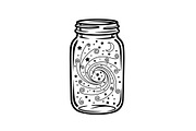 Cosmic Galaxy Jar Design Bundle, an Illustration by Creativeshirt (Thumbnail 10 of 31)