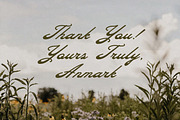 Yours Truly Bold Vintage Script Font, a Script Font by AnMark (Thumbnail 12 of 12)