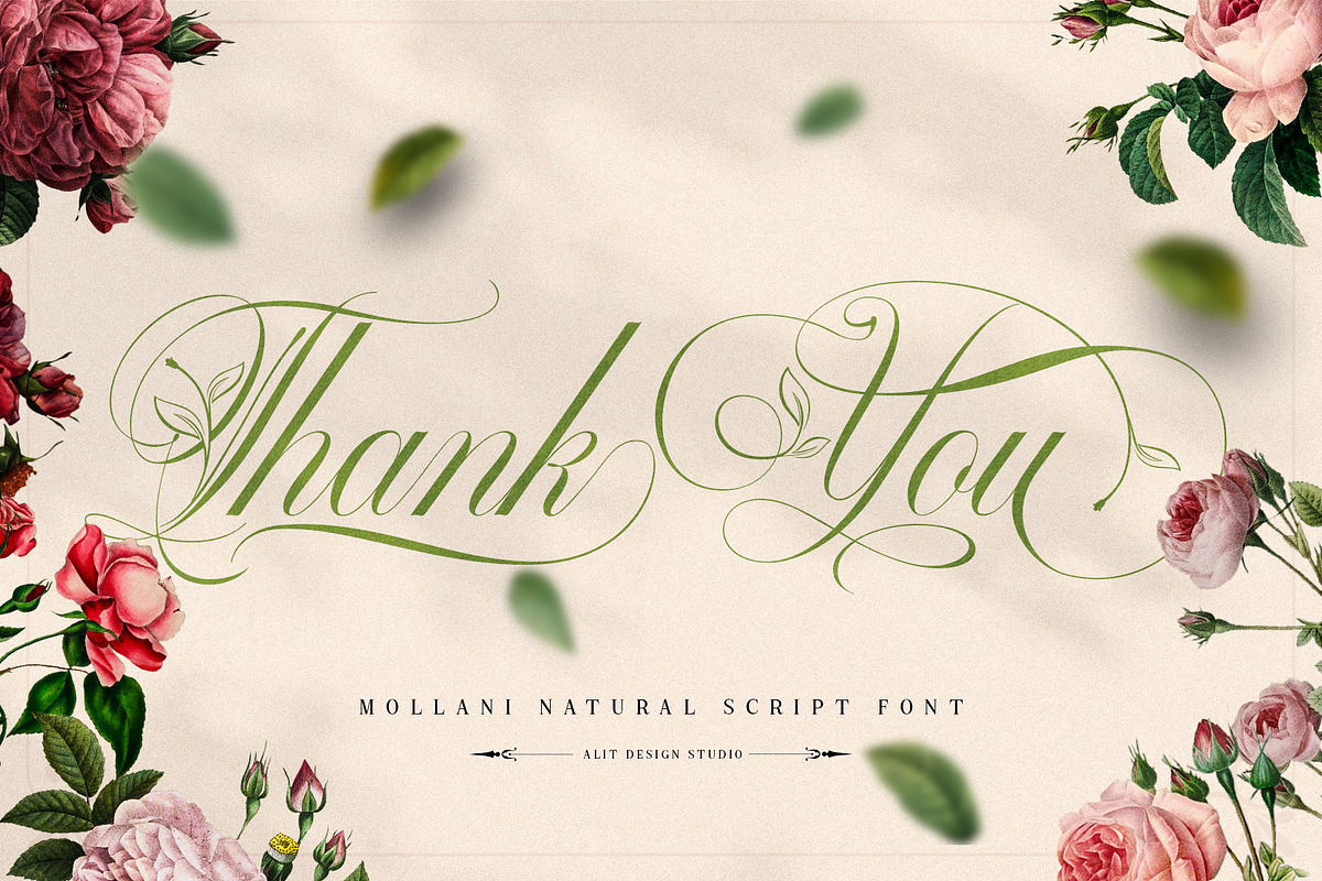 Mollani Nature Script, a Script Font by alit design (Photo 20 of 20)