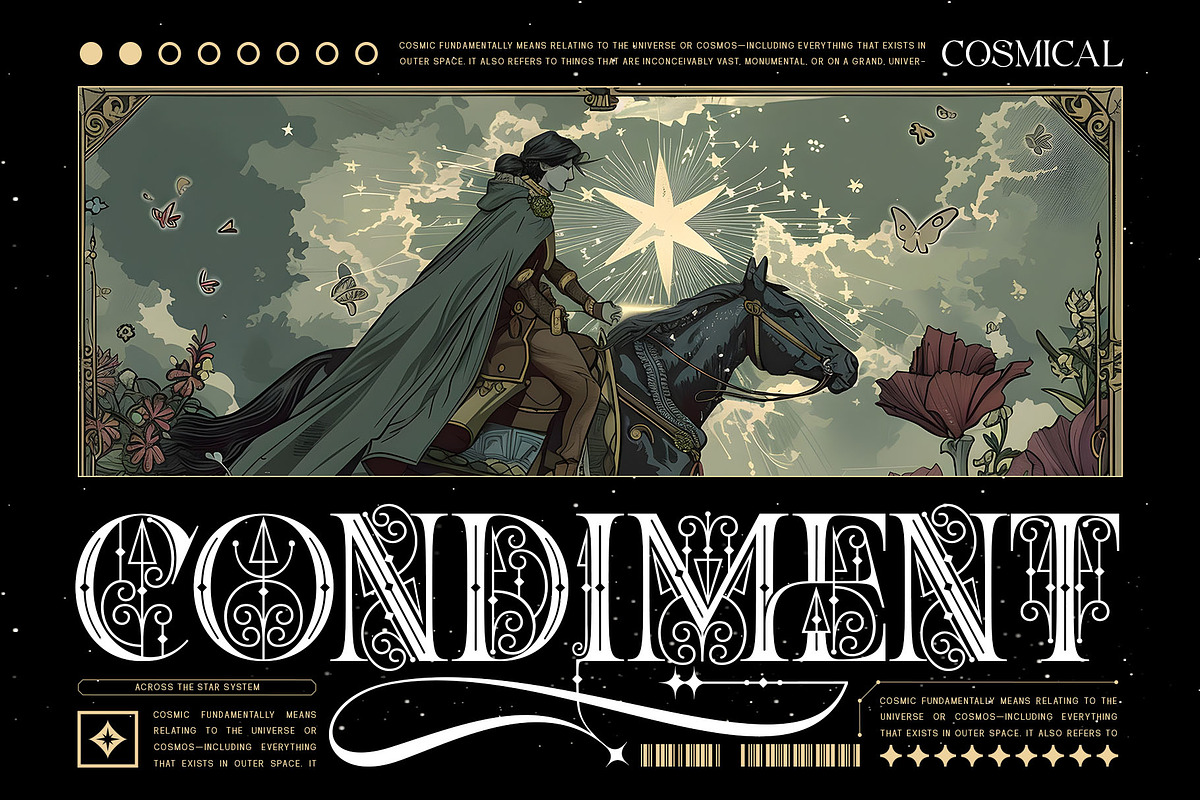 Siren cosmic Typeface, a Serif Font by alit design (Photo 7 of 20)