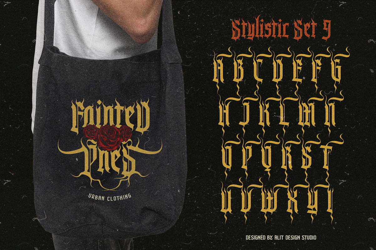 Burn Till Black Typeface, a Blackletter Font by alit design (Photo 17 of 20)