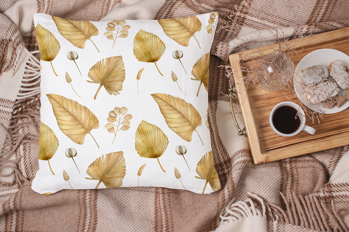 Tropical dried leaves set, an Illustration by svetodesign (Photo 15 of 16)