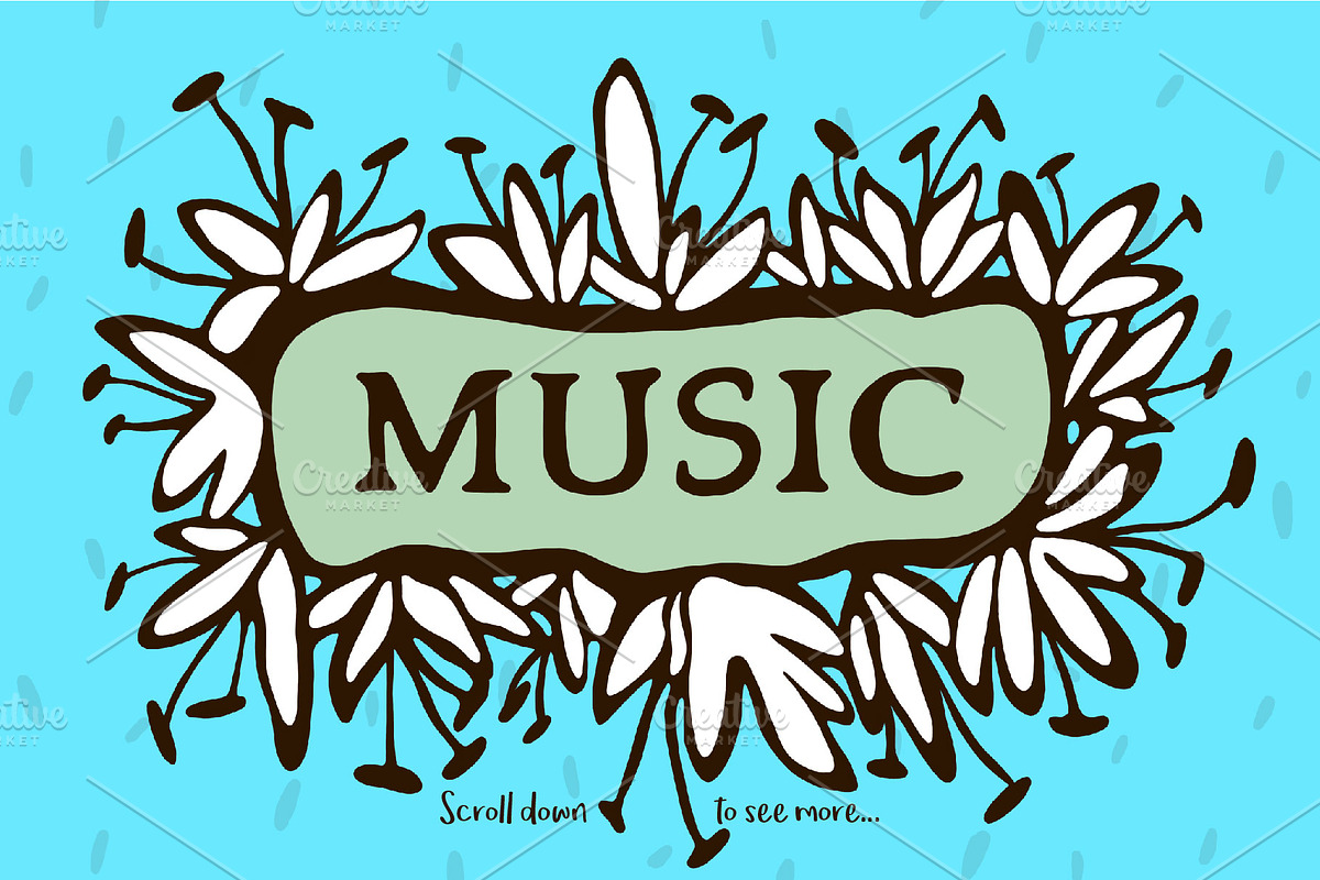 Musical Instruments, a Pattern Graphic by HANNA V (Photo 2 of 6)