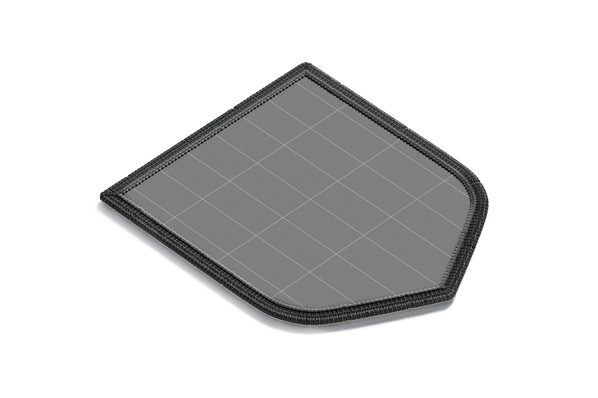 Shield Embroidered Patch 3D Model, an Object 3D Model by rebrandy (Photo 7 of 9)