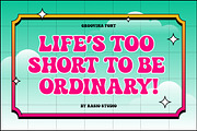 Groovina Psychedelic Retro Font, a Sans Serif Font by Rasio Studio (Thumbnail 4 of 7)