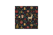 Traditional Christmas Backgrounds, a Background Graphic by PcuDesigns Illustrations (Thumbnail 3 of 3)