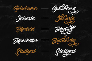 Anasite Malela - Bold Script Font