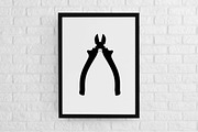 Pliers Silhouette SVG, an Object Illustration by newminddesign (Thumbnail 2 of 3)
