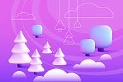 Intergalactic 3D Christmas, a Decorative Illustration by Polar Vectors (Thumbnail 4 of 14)