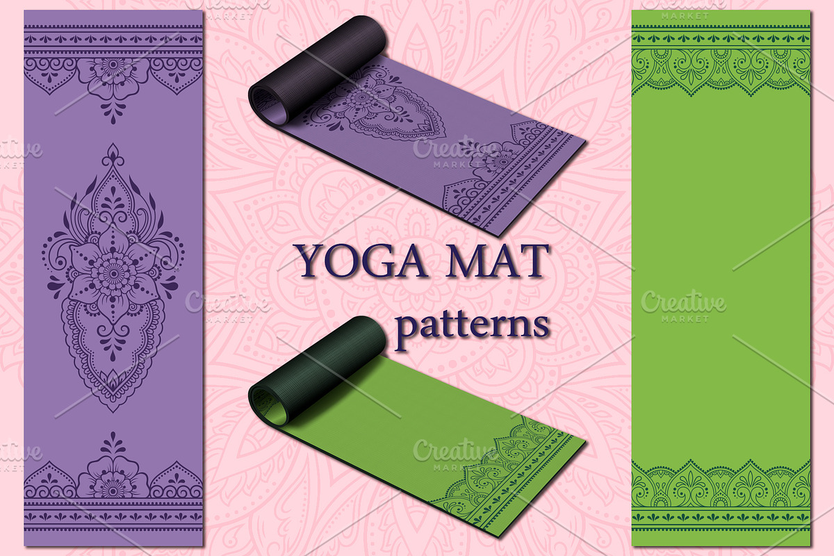 Patterns for yoga mats II, a Pattern Graphic by Katika Shop (Photo 4 of 8)