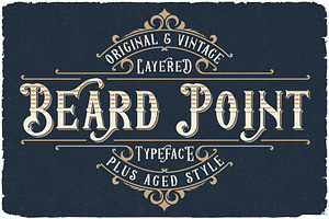Beard Point Layered Font