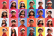 125 Animoji - Christmas Children, a Characters & Person 3D Model by Digital Blood (Thumbnail 4 of 9)