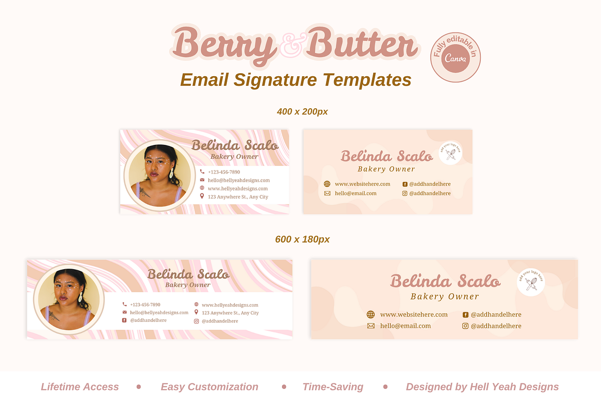 Bakery Email Signature Templates, an Email Template by Hell Yeah Designs (Photo 3 of 5)