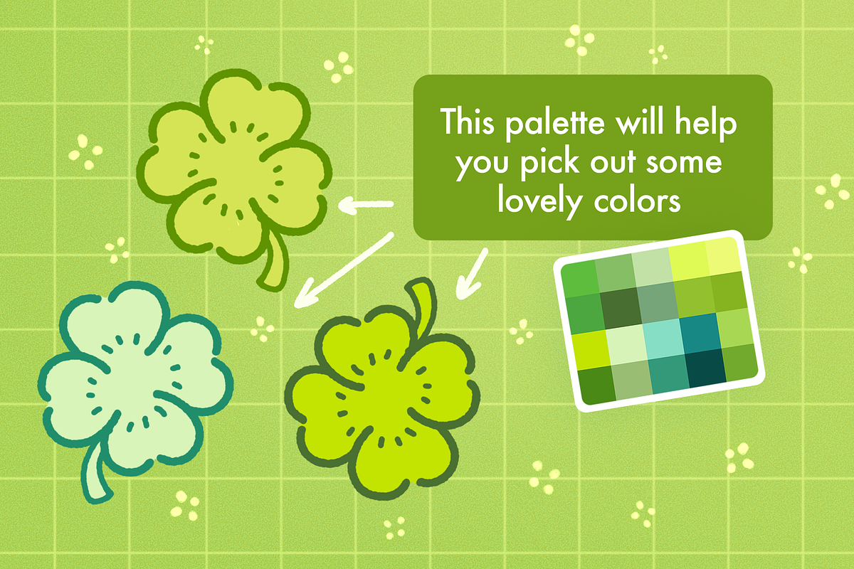 40 Clover Procreate Stamps Brushes, an Object Illustration by InkPrintsTattoo (Photo 4 of 4)