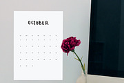 Twenty Seventeen Text Calendar, a Stationery Template by Made By Hamilton (Thumbnail 2 of 5)