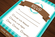 Wedding Invitations Set - Turquoise, an Invitation Template by Elegrad Design Agency (Thumbnail 4 of 12)