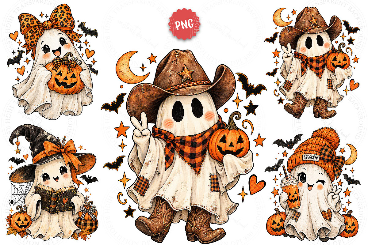 Trending Halloween Boo PNG, a Work Illustration by SinaCreation (Photo 1 of 6)