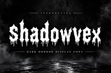 Shadowvex — Dark Horror Display Font