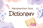 Dictionary, a Handwritten Font by Sirinart (Thumbnail 1 of 5)