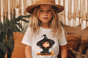 Cute Halloween Witch. TShirt Sticker, an Animal Illustration by KENO Mascots (Thumbnail 4 of 10)
