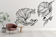 Fishes & Jellyfishes Procreate Stamp, a Brush Add-On by Dervik Art Store (Thumbnail 2 of 7)