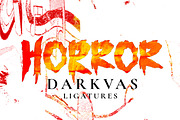 Darkvas -Scary and cool display font, a Font by Fontcastle (Thumbnail 4 of 6)