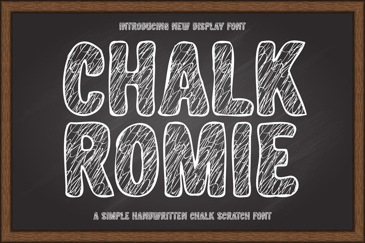 Chalk Romie || handwritten Font, a Handwritten Font by Ermedia Studio (Photo 1 of 10)
